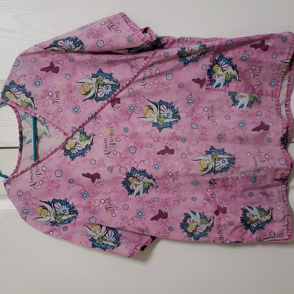 Disney tinkerbell scrub top